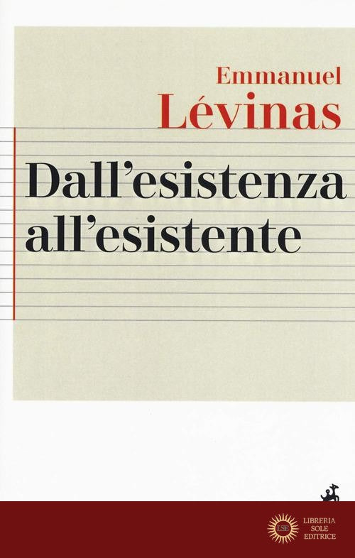 Dall'esistenza all'esistente - Emmanuel Lévinas