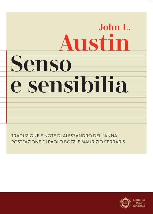 Senso e sensibilia - John Langshaw Austin