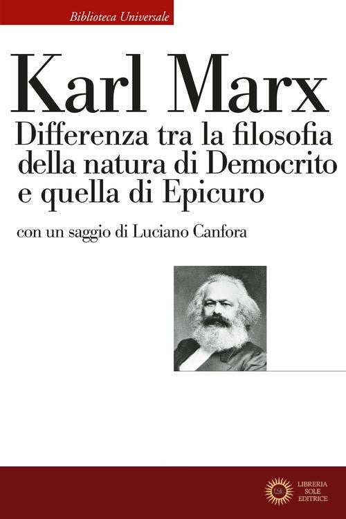 Differenza tra la filosofia della natura di Democrito e quella di Epicuro - Karl Marx