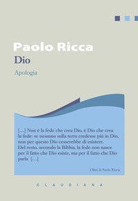 Dio. Apologia - Paolo Ricca