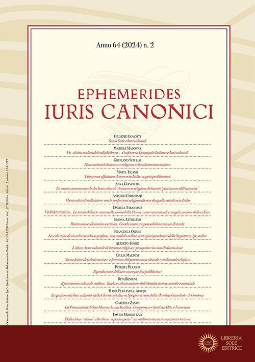 Ephemerides Iuris canonici (2024) vol. 2