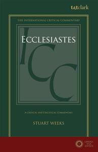 Ecclesiastes - Tutor in Old Testament and Hebrew Stuart Weeks