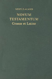 Novum Testamentum Graece Et Latine