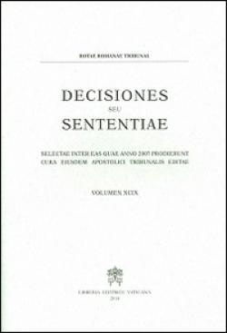 Decisiones seu sententiae. Selectae inter eas quae anno 2007 prodierunt cura eiusdem apostolici tribunalis editae vol. 99