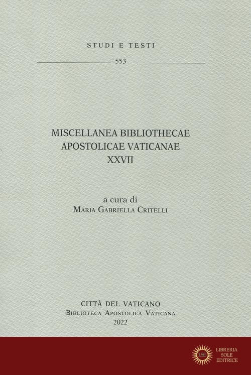 Studi e Testi V. 553