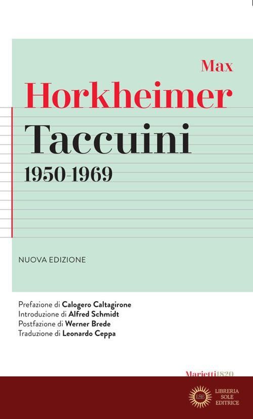 Taccuini 1950-1969. Nuova ediz.