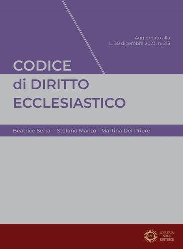 Codice diritto ecclesiastico 2024