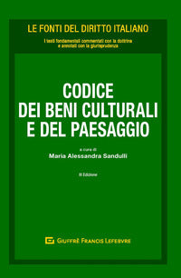 Codice dei beni culturali e del paesaggio - M. A. Sandulli