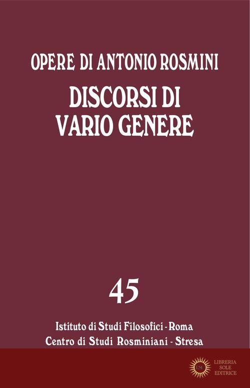 Discorsi di vario genere