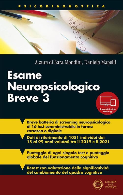 Esame neuropsicologico breve 3. Con app. Con Contenuto digitale per download e accesso online