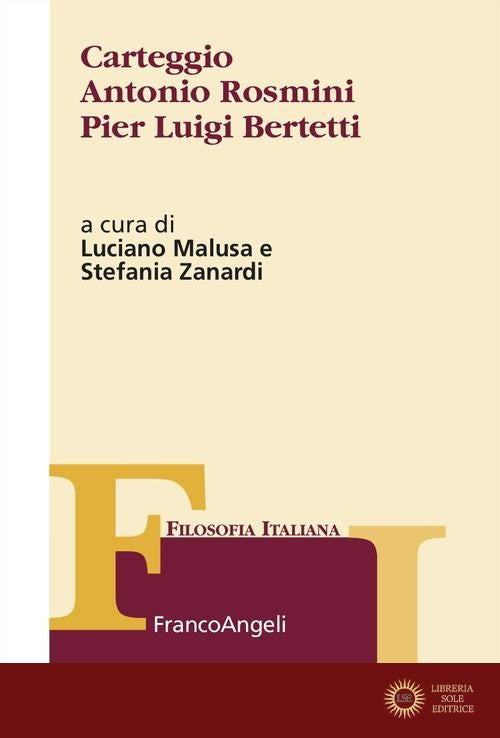 Carteggio Antonio Rosmini Pierluigi Bertetti