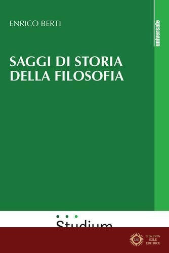 Saggi di storia della filosofia