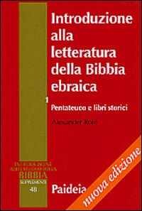 Introduzione Alla Letteratura della Bibbia Ebra...