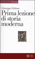 Prima lezione di storia moderna - Giuseppe Galasso