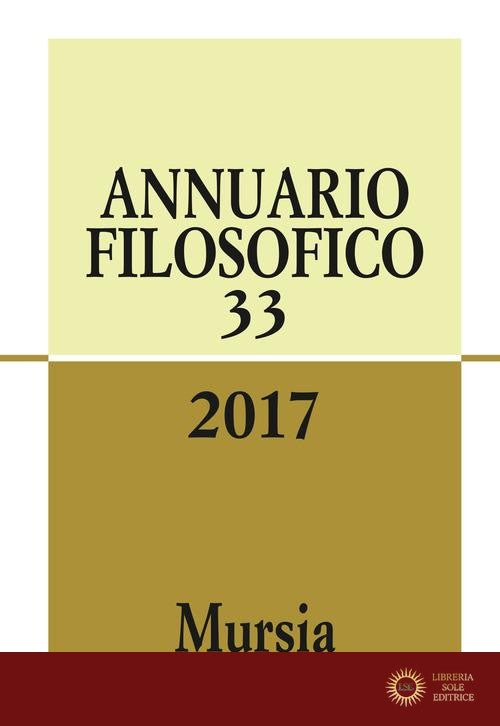 Annuario filosofico 2017 vol. 33