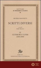 Scritti diversi. Con DVD vol. 4 - Michele Ranchetti