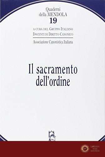 Il sacramento dell'ordine